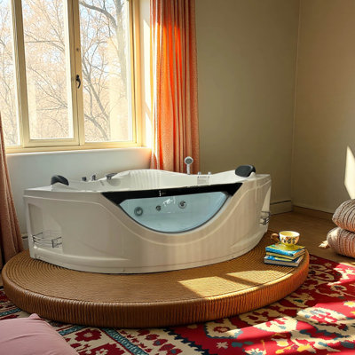 Baignoire tourbillon d'angle pour 2 personnes