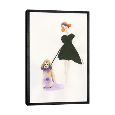 Poodle Walk 1 Piece Painting on Canvas