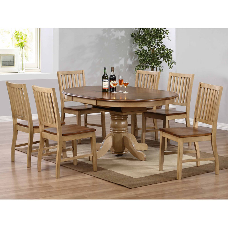 Huerfano Valley 18'' H Solid Wood Side Chair, Pecan/Wheat