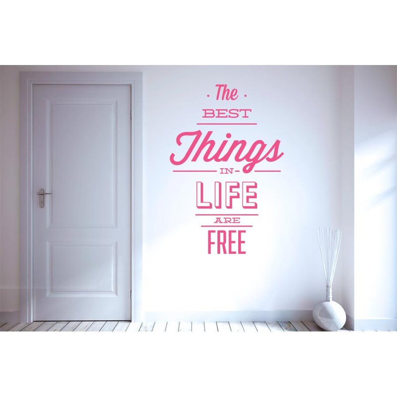 Non-Wall Damaging Wall Decal, Medium, Pink