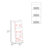 Gakona Bookcase, 3 shelves, Living Room-670415695