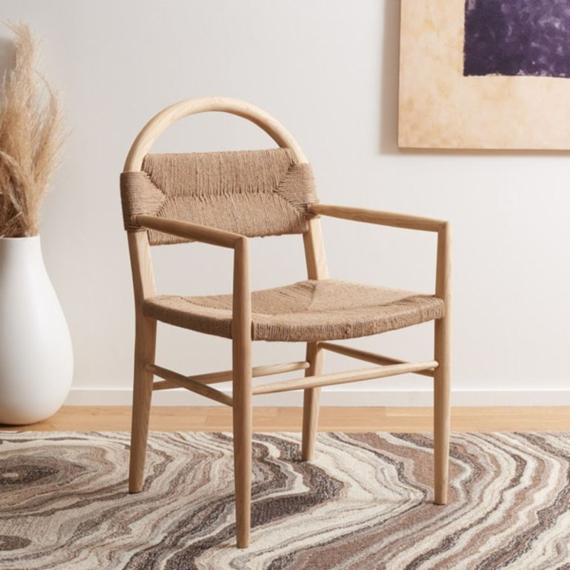 Fauteuil de salle à manger Farley, Sungkai naturel