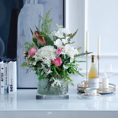 Fleurs simulées, fausses fleurs, ornements de décoration intérieure