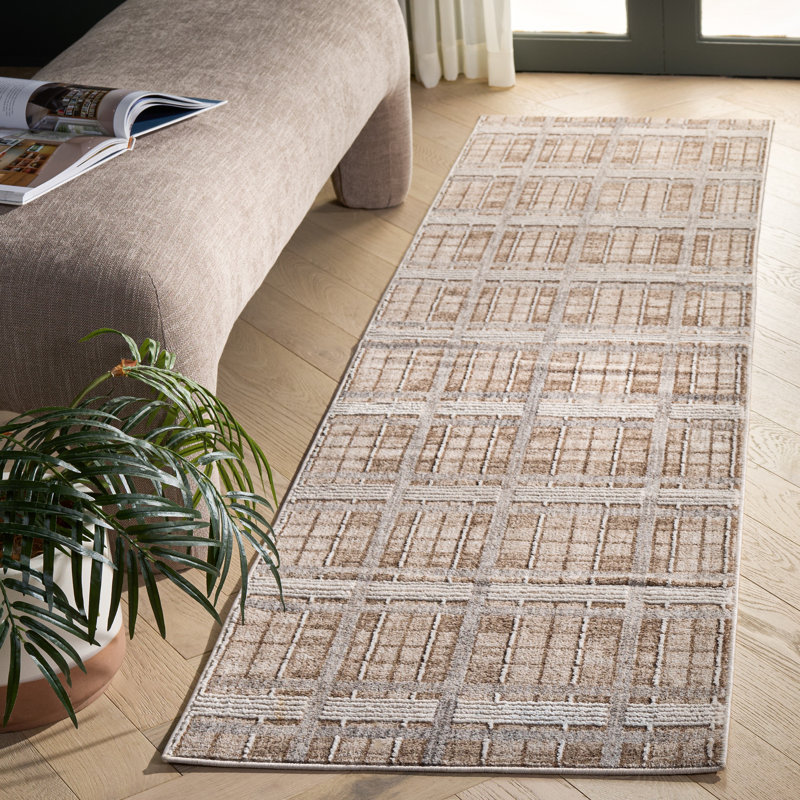 Finley Modern 334 Performance Geometric Rug, Runner 2'2" x 8'