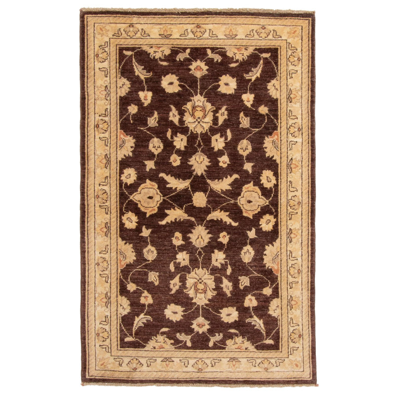 Tapis brun foncé Chobi Finest 3 pi 0 po x 4 pi 10 po