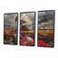 «Red Winter Oil Fields Industrial Icon I», ensemble d'art mural-721593951-721593938