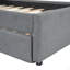 Lit plateforme tapissier avec gigogne Tedsons-657750485