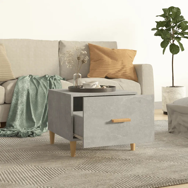 Cuellar Three Leg Coffee Table, Grey