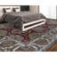 Trinity Wool Oriental Area Rug in Rose/Ivory/Gray