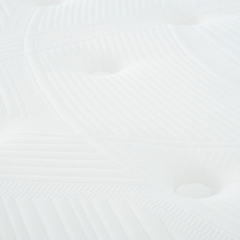 10 po Matelas à ressorts ensachés - mousse de soutien pleine grandeur blanc / gris avec soulagement de la mémoire en gel et dispersion de la chaleur