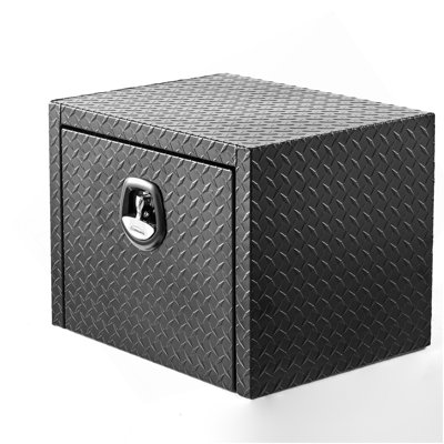 24 Inch Aluminum Underbody Truck Tool Box Heavy Duty Underbed Toolbox Tool Storage Organizer Chest  Waterproof  Diamond Thread Plate  Ideal For Pickup Truck ATV RV Trailer