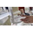 Touch Trifold XL Dimmable LED Makeup Mirror with Standing Base, Touch Sensitive Dimmer and Power Switch