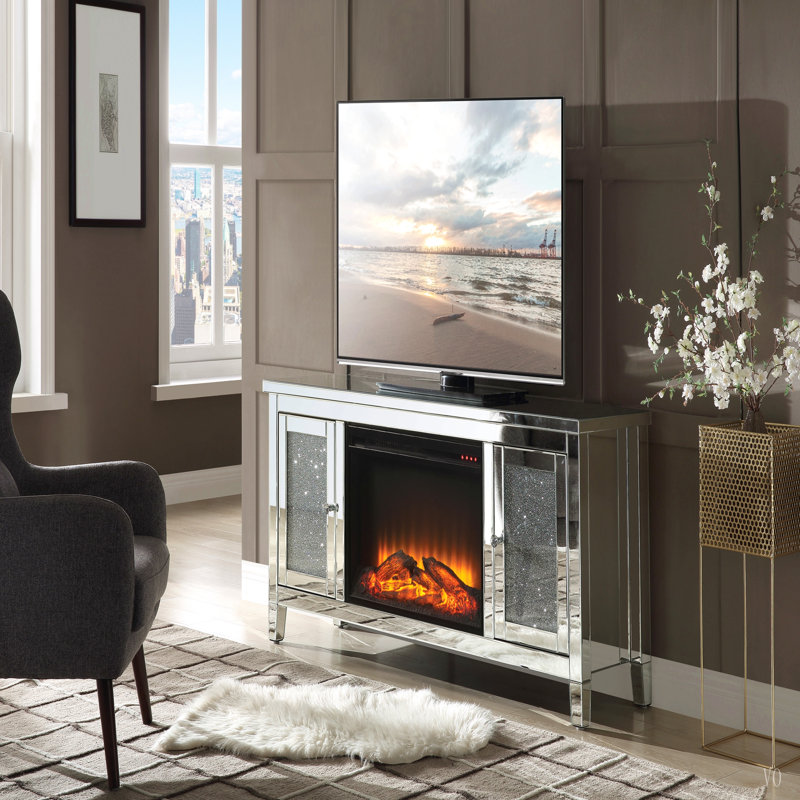 Meuble télé avec foyer