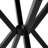 35.4 Inch Round Tempered Glass Dining Table with Cross Metal Base, Modern Kitchen Table for Dining Room, Living Room, Cafe, Easy Assembly & Easy Clean-1324221455-1324221458