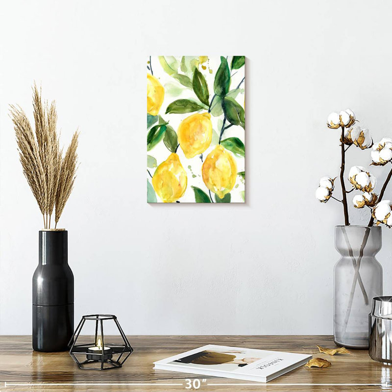 Yarlin Lemony Branch II, 12" H x 8" W