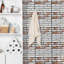 Simulation de décoration murale autocollante pour salle de bain