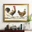 « coq sketch i », reproduction d’impression sur toile tendue-28078133-28078137-28078141