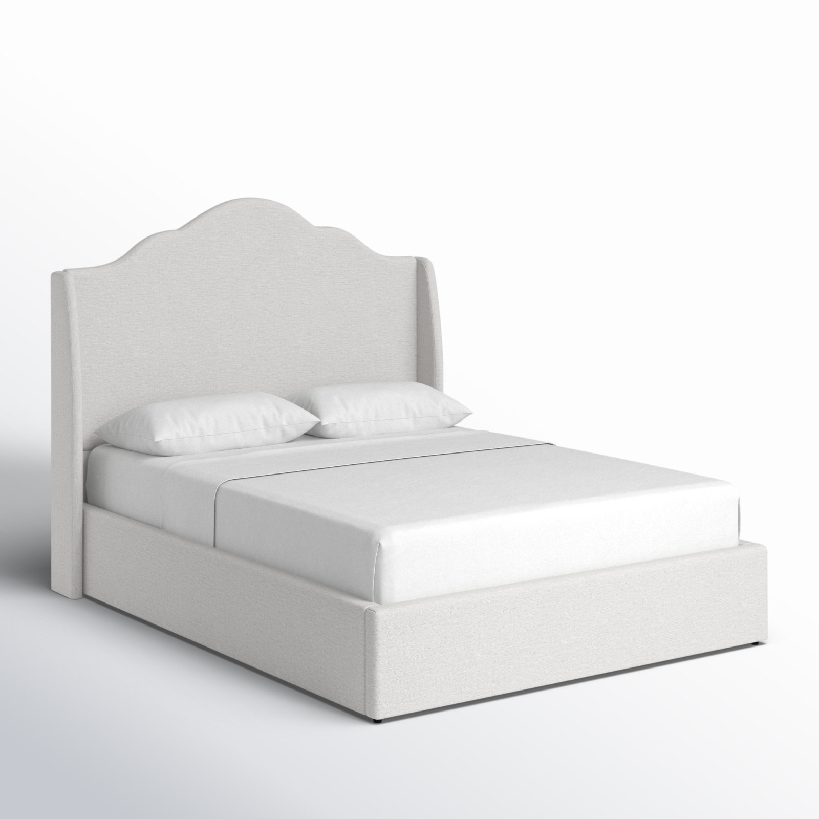 Evonna Wingback Bed