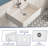 DeerValley 23" x 18" White Rectangular Vitreous China Wall Mount Bathroom Sink with Overflow & Single Faucet Hole