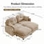 Canapé modulaire en chenille 2 places avec 2 coussins et 2 repose-pieds-1731470825-1723744667