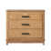 Contemporary Wood 3-Drawer Nightstand with Easy Assembly Drawer