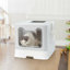 Tanju   Plastic Enclosed Litter Box with Scoop-441696345