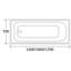 x 700mm Soaking Acrylic Bathtub-32914157