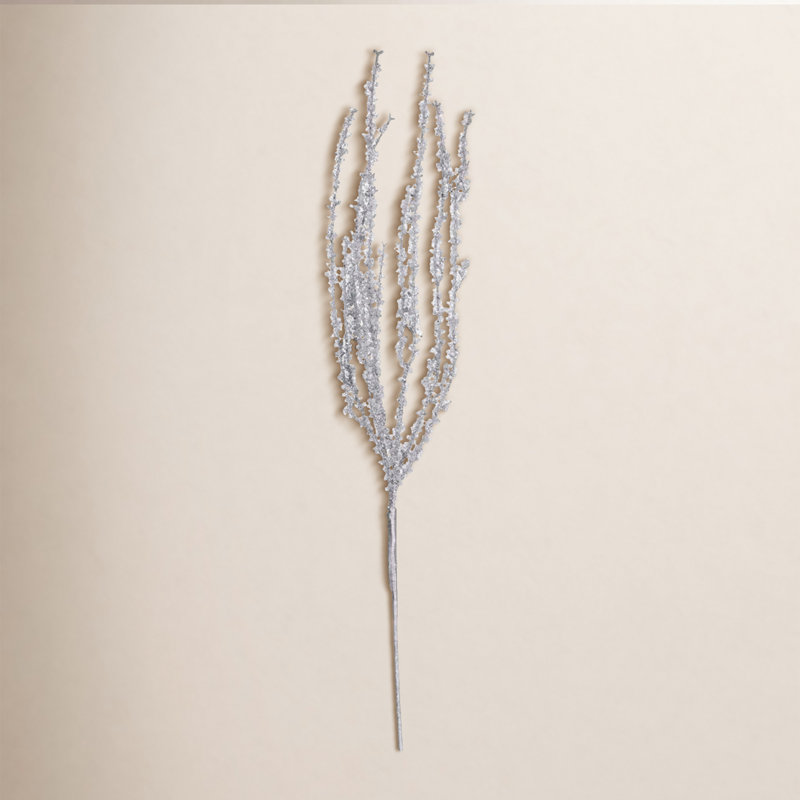 35" Artificial Hanging Ice Pick 2/Bag., Silver