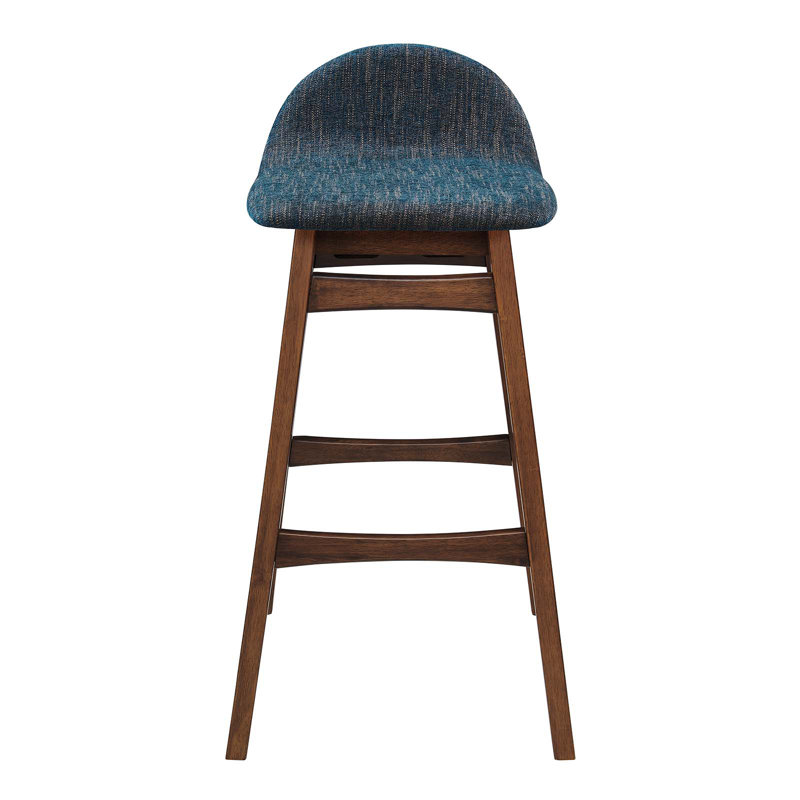 Modway Juno Stool, Bar Stool (30” Seat Height), Navy 