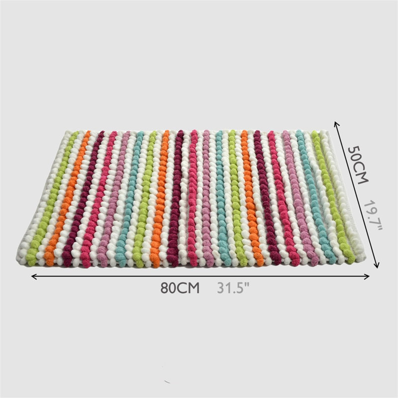 Groggin Cotton Blend Non-Slip Bath Rug