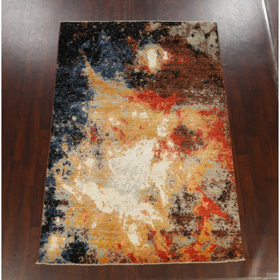 One-of-a-Kind 6' X 8'11" New Age Area Rug in Ivory