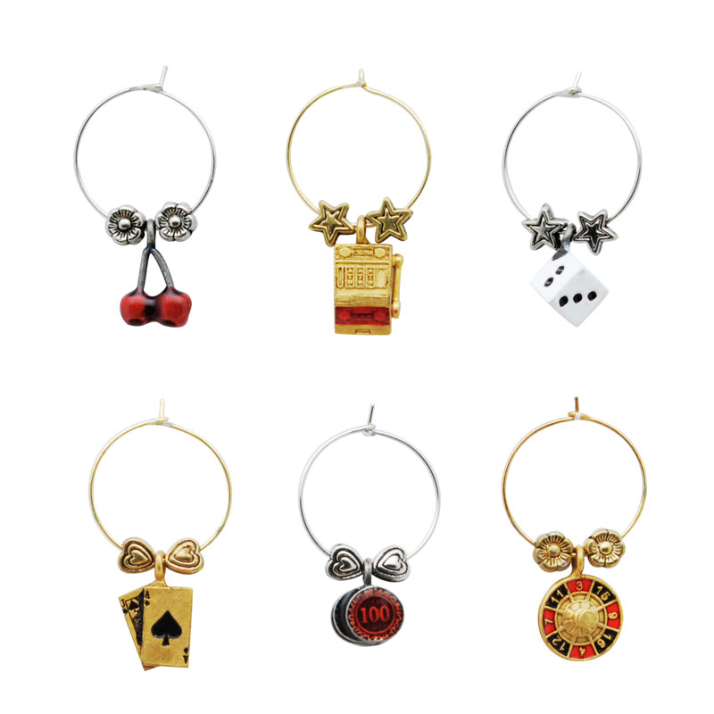 Clover Wine Charm