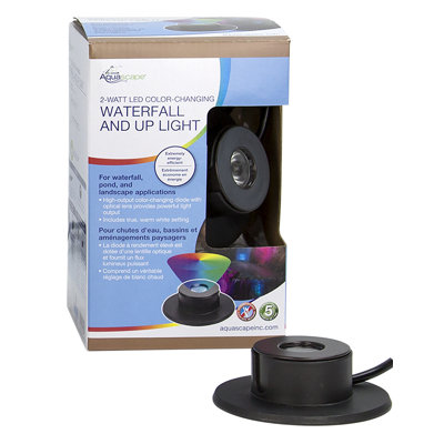 2-Watt Color LED Waterfall and Up Light for Pond