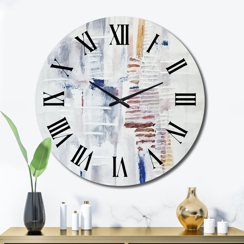 Horloge murale en métal Peaceful Af après-midi, Très grand