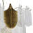 11-Light Dimmable Tiered Leaf Chandelier