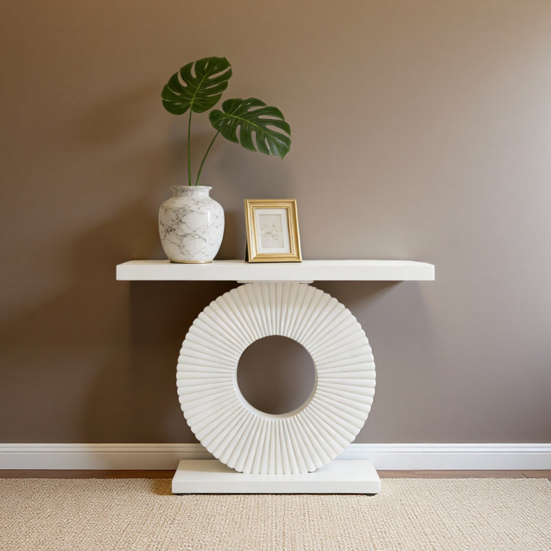 Elegant Entryway Table,Sturdy Hall Table,Versatile Console Table, White