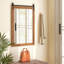 Gracie Oaks Farmhouse Bathroom Mirror Barn Door Style Rectangular Wall Mounted 40''x 25''