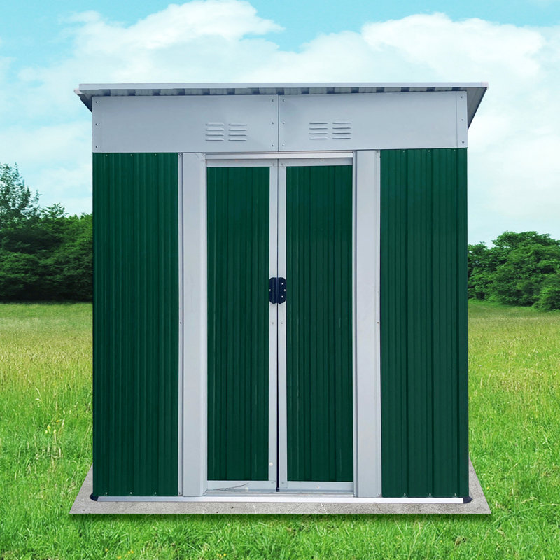 Remise de rangement extérieure, H 71,4 po x l 62,2 po x P 33,1 po, Vert