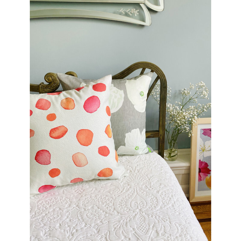 Cotton Reversible Throw Pillow