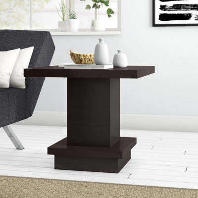 Kassidy Pedestal Square End Table by Zipcode Design