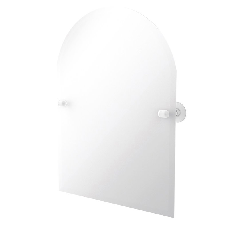 Miroir d’appoint à plateau arqué Marchmont, Blanc mat