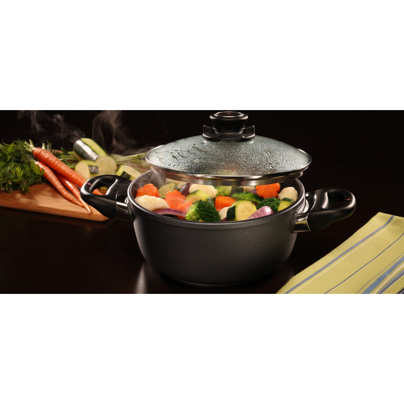 Round Aluminum Casserole Set, 2.3 Quarts
