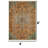 Overdyed Burnt Orange Medallion Area Rug