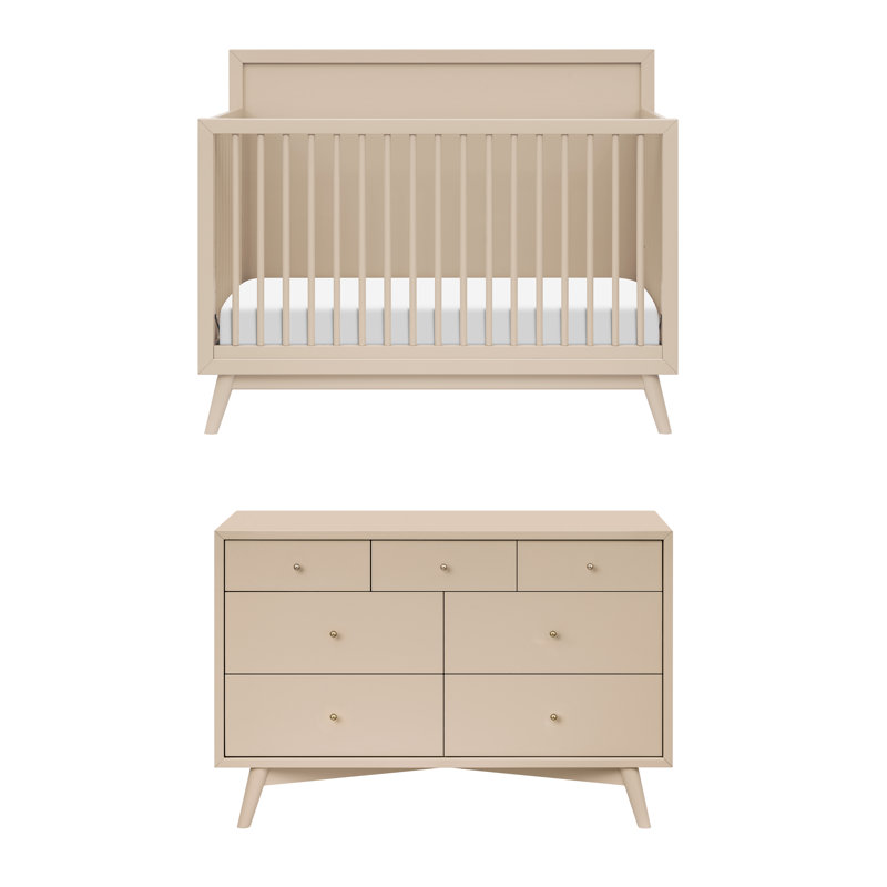 Palma Convertible Standard Nursery Furniture Set, Taupe