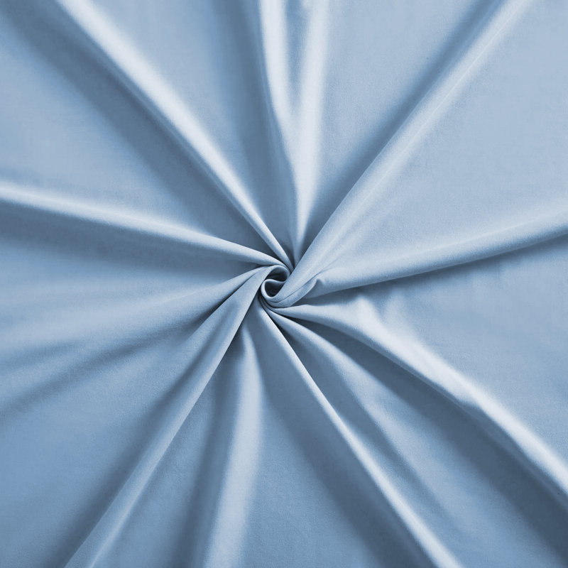 Lieselotte Extra Deep 100% Microfiber Brushed 40 cm Fitted Sheet, Kingsize (5'), Blue
