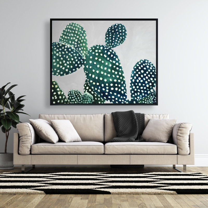 Opuntia Cactus Print On Canvas