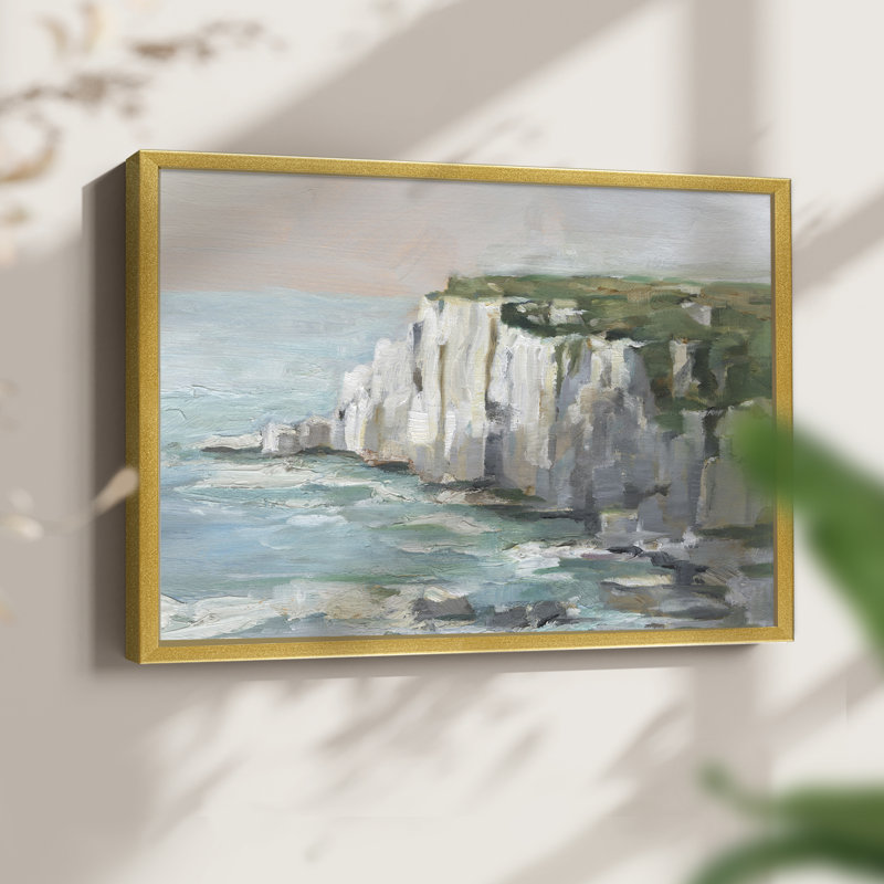 Falaises de la mer blanche II - reproduction encadrée - réaménageable