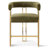 Dollie Set of 3 Upholstered Gold Chenille Solid Back Counter Stool-861838362