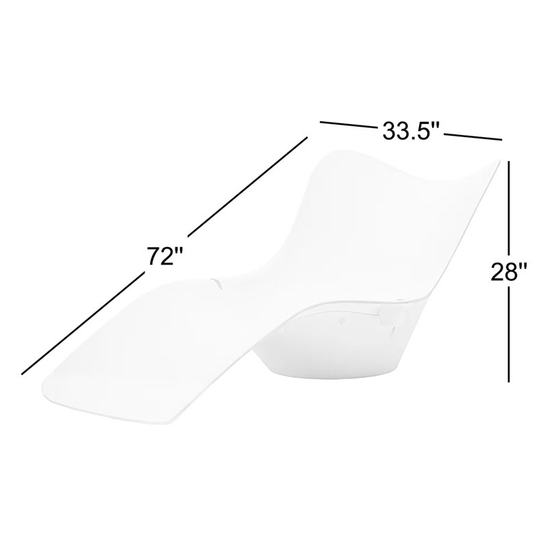 Wave Outdoor Chaise Lounge