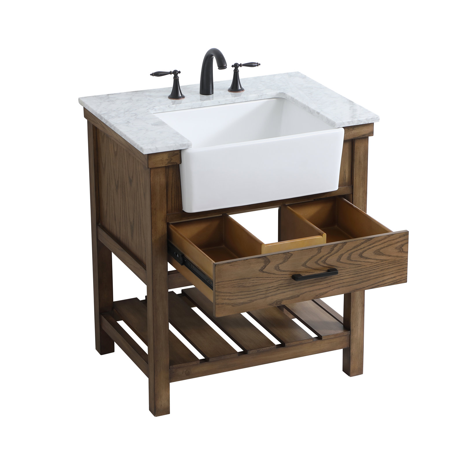 Pelaghia 30'' Single Bathroom Vanity, Driftwood